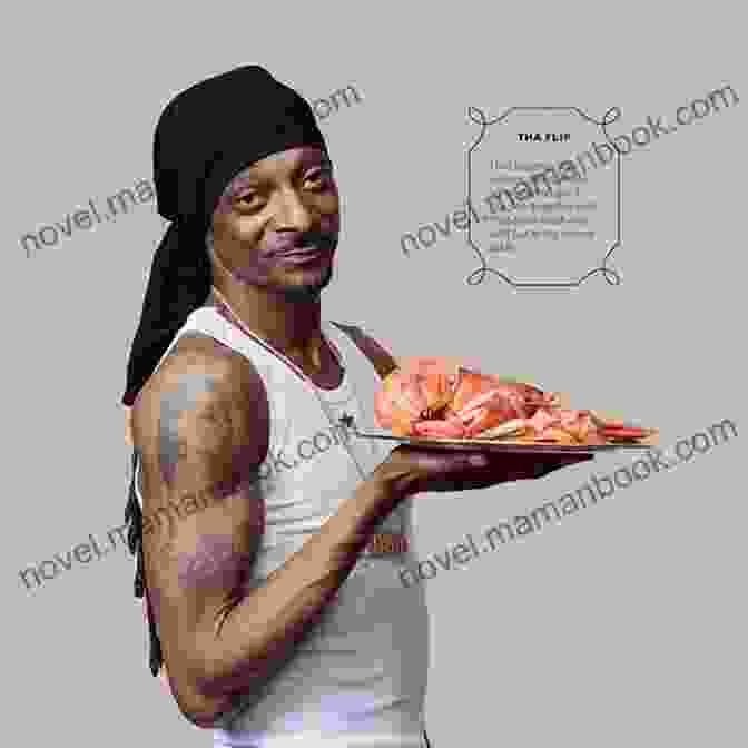 Snoop Dogg In The Kitchen, Surrounded By Delicious Food. From Crook To Cook: Platinum Recipes From Tha Boss Dogg S Kitchen