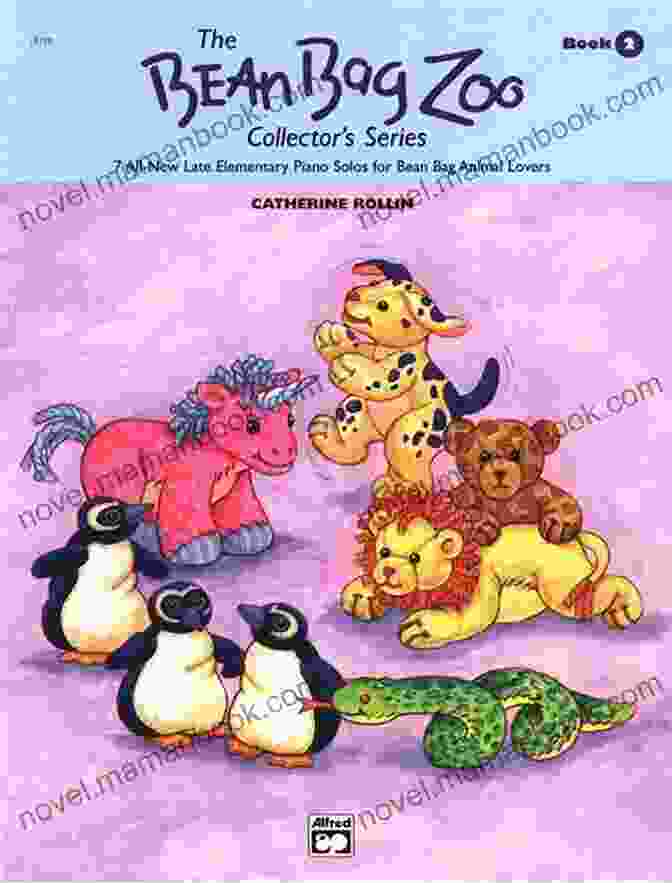 The Bean Bag Zoo Collector Bk Cover Image, Showcasing A Vibrant Collection Of Stuffed Animals The Bean Bag Zoo Collector Bk 1: 7 All New Elementary Piano Solos For Bean Bag Animal Lovers (The Bean Bag Zoo Collector S Bk 1)